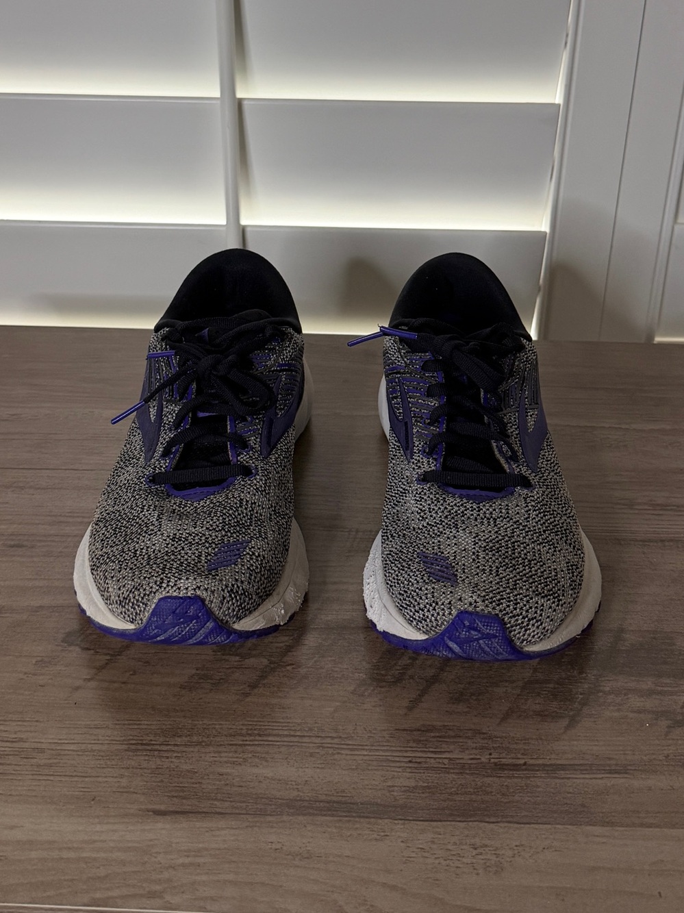 Brooks Women's Adrenaline 19 Gray and Purple Athletic Shoes | Size 9